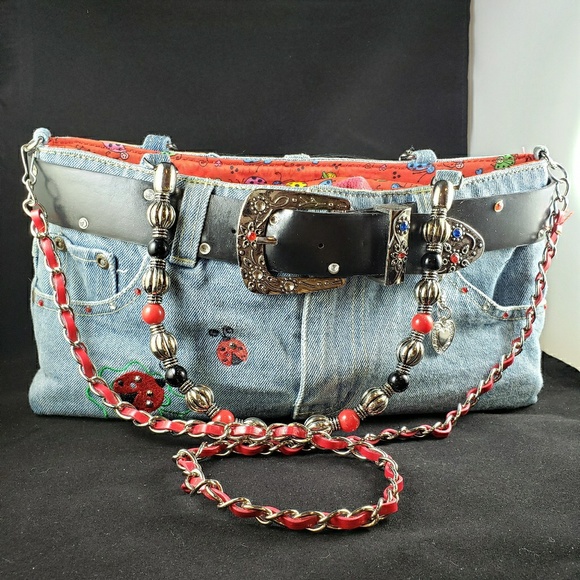 Ladybug Trade Handbags - Ladybug Trade Jean's Bag Purse